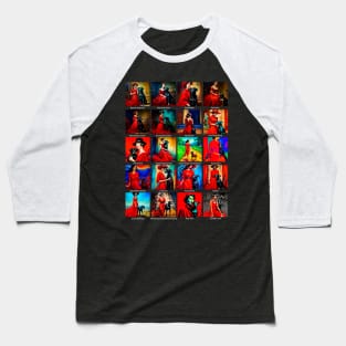 Red Dress Black Dog Art Movements Baseball T-Shirt